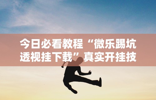 今日必看教程“微乐踢坑透视挂下载	”真实开挂技巧分享