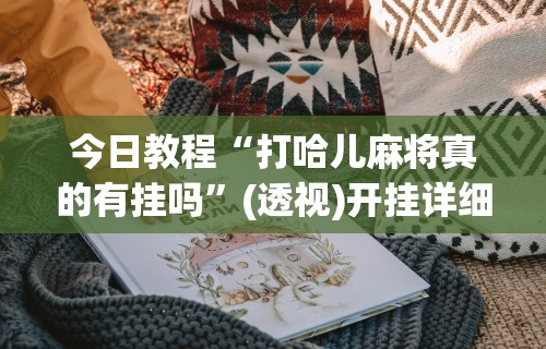 今日教程“打哈儿麻将真的有挂吗”(透视)开挂详细教程