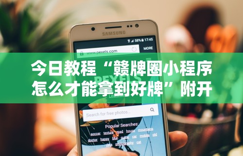今日教程“赣牌圈小程序怎么才能拿到好牌”附开挂脚本详细步骤