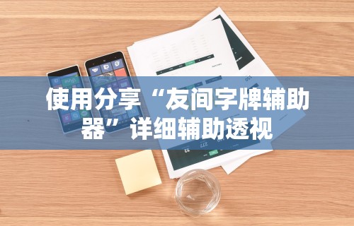 使用分享“友间字牌辅助器”详细辅助透视