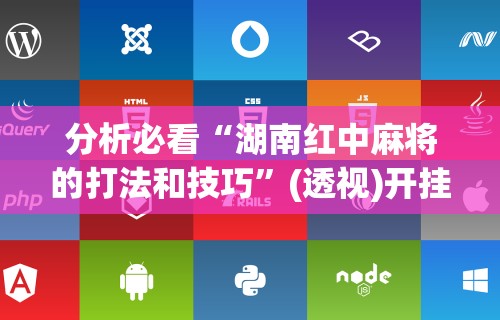 分析必看“湖南红中麻将的打法和技巧”(透视)开挂辅助脚本+详细开挂安装教程