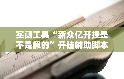 实测工具“新众亿开挂是不是假的”开挂辅助脚本+详细开挂