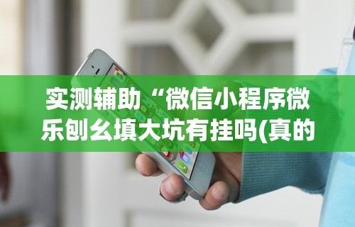 实测辅助“微信小程序微乐刨幺填大坑有挂吗(真的有挂) 实测辅助“微信小程序微乐刨幺填大坑有挂吗(真的有挂)