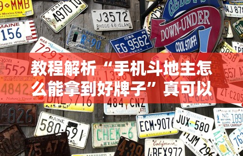 教程解析“手机斗地主怎么能拿到好牌子”真可以装挂