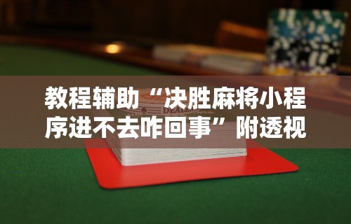 教程辅助“决胜麻将小程序进不去咋回事”附透视挂详细教程