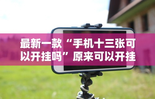 最新一款“手机十三张可以开挂吗”原来可以开挂