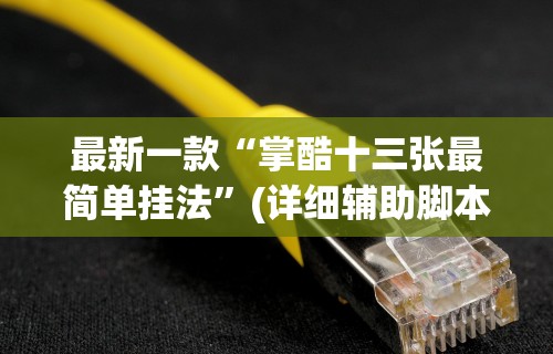 最新一款“掌酷十三张最简单挂法	”(详细辅助脚本)