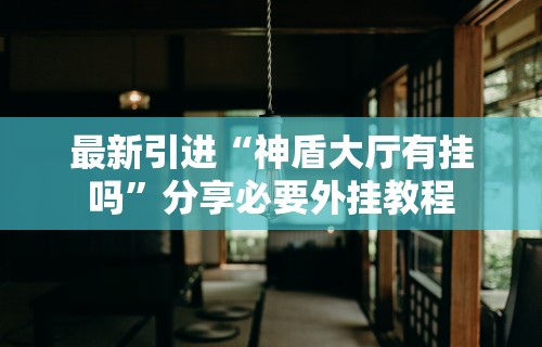 最新引进“神盾大厅有挂吗	”分享必要外挂教程