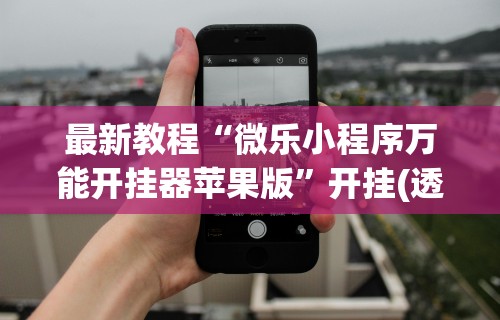 最新教程“微乐小程序万能开挂器苹果版”开挂(透视)辅助神器