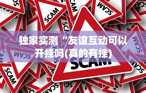 独家实测“友谊互动可以开挂吗(真的有挂) 独家实测“友谊互动可以开挂吗(真的有挂)