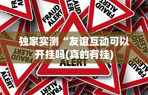 独家实测“友谊互动可以开挂吗(真的有挂) 独家实测“友谊互动可以开挂吗(真的有挂)