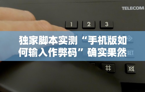独家脚本实测“手机版如何输入作弊码	”确实果然有挂