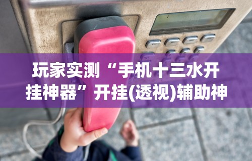 玩家实测“手机十三水开挂神器	”开挂(透视)辅助神器