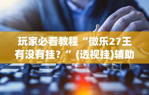 玩家必看教程“微乐27王有没有挂？”(透视挂)辅助透视教程