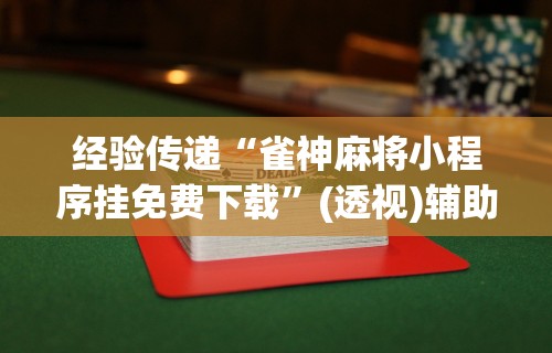 开挂辅助工具“海讯河源麻将和平版有挂吗	”开挂神器{透视辅助}全揭秘