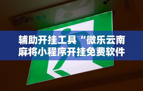 辅助开挂工具“微乐云南麻将小程序开挂免费软件”确实有挂