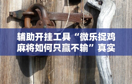 科技通报“中至江西麻将有没有挂,天天输”详细开挂玩法