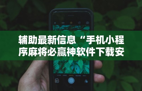 专家分析“广西微乐麻将开挂免费”科技辅助神器手机版教程
