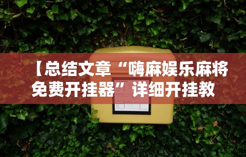 【总结文章“嗨麻娱乐麻将免费开挂器	”详细开挂教程