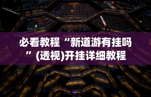必看教程“新道游有挂吗	”(透视)开挂详细教程