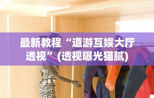 最新教程“道游互娱大厅透视”(透视曝光猫腻)