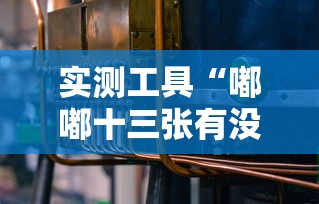 实测工具“嘟嘟十三张有没有挂	”掌握辅助功能必胜规则