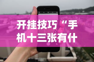 开挂技巧“手机十三张有什么规律”开挂(透视)辅助教程